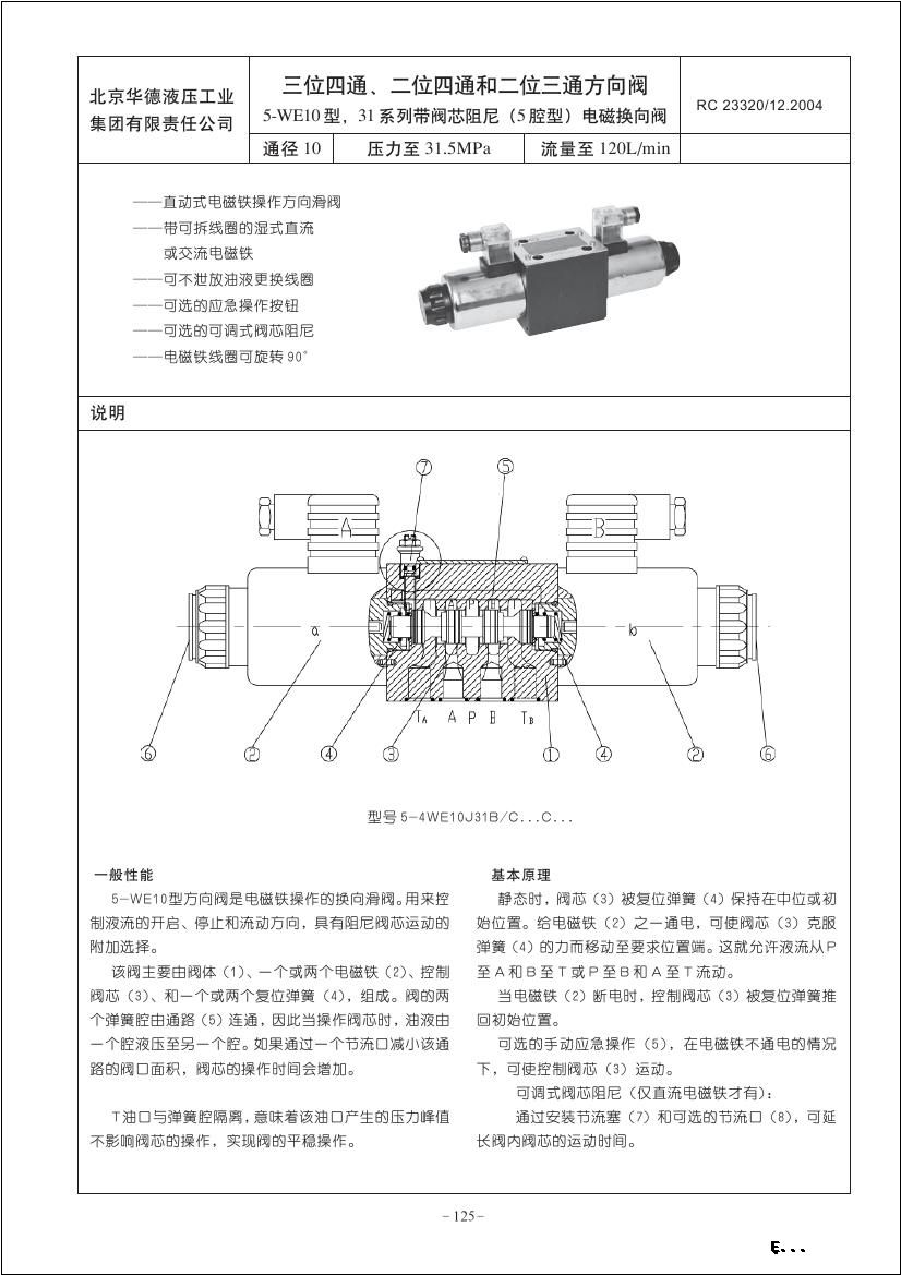 4WE10H31B/CW220-50N9Z5L
